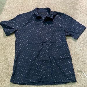 Allsaints Men’s Linen Short sleeve button up Medium